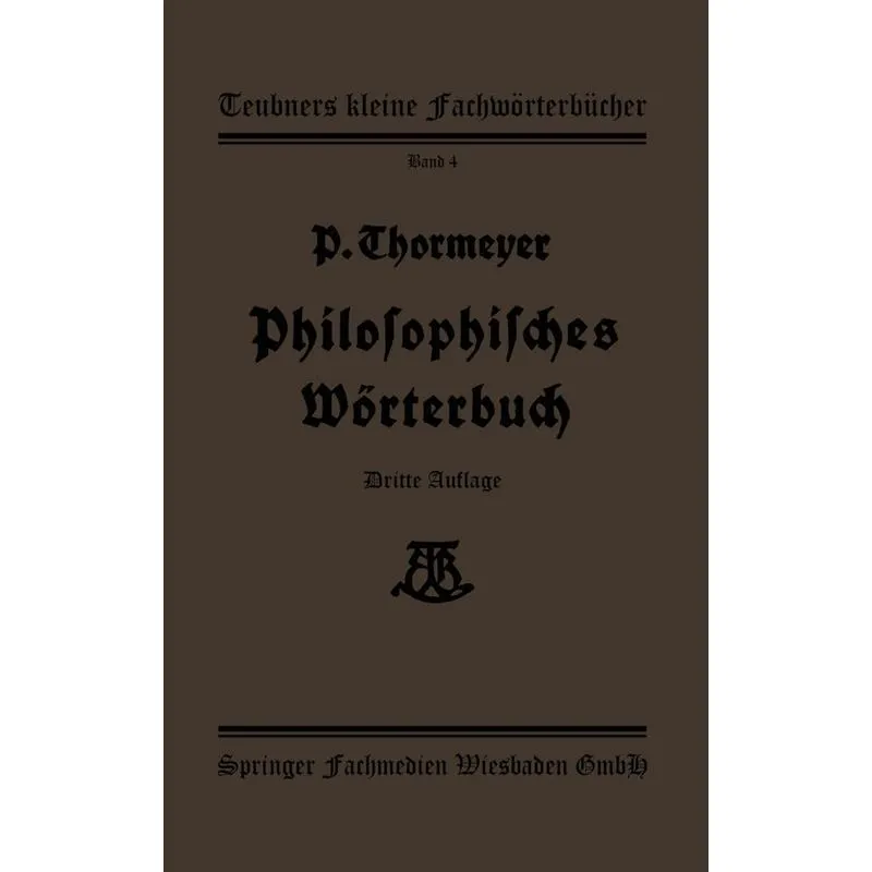 Philosophisches Worterbuch