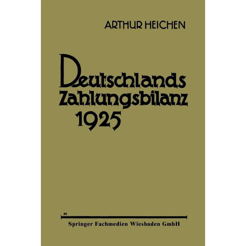 Deutschlands Zahlungsbilanz 1925