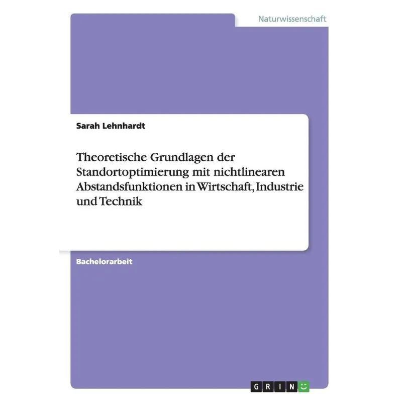 Theoretische Grundlagen der Standortoptimierung mit nichtli