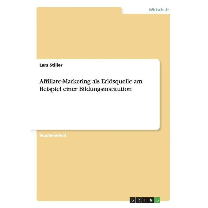 Affiliate-Marketing als Erlösquelle am Beispiel einer Bildu
