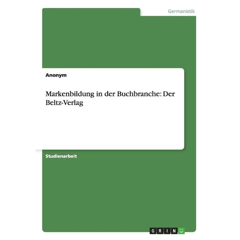 Markenbildung in der Buchbranche