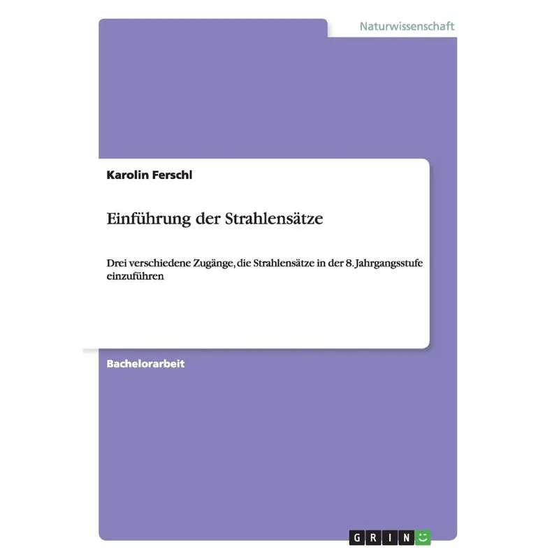 Einführung der Strahlensätze