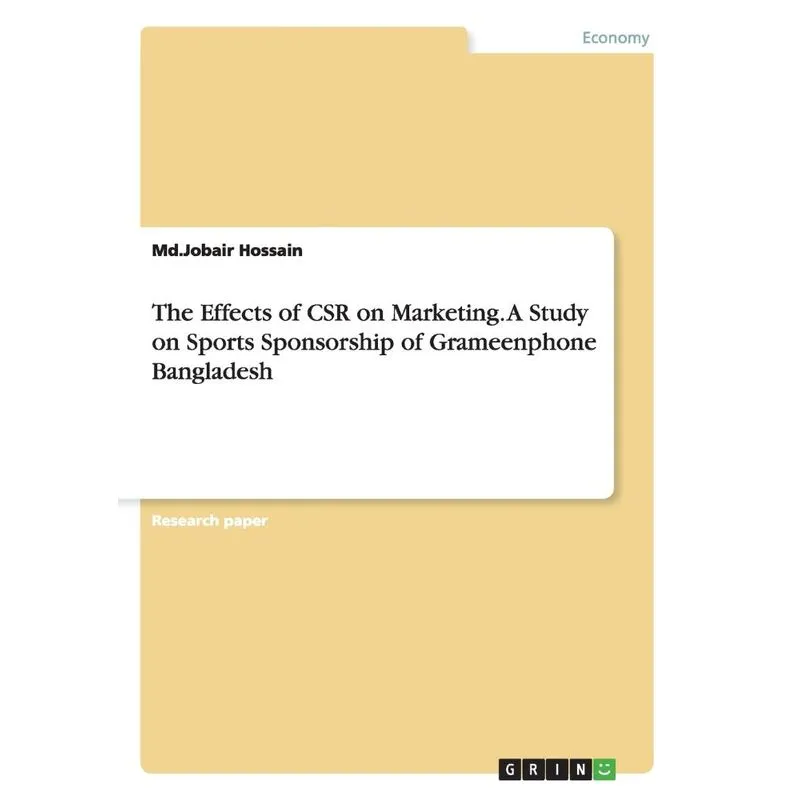 The Effects of CSR on Marketing. A Study on Sports Sponsors