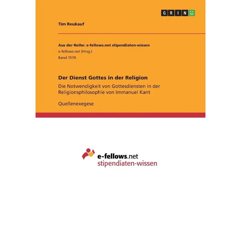 Der Dienst Gottes in der Religion