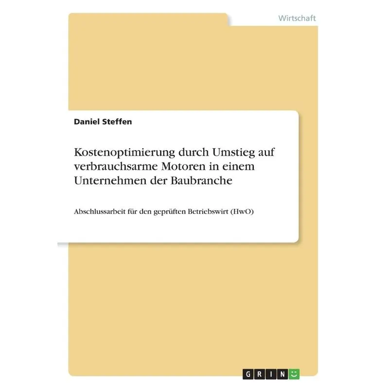 Kostenoptimierung durch Umstieg auf verbrauchsarme Motoren