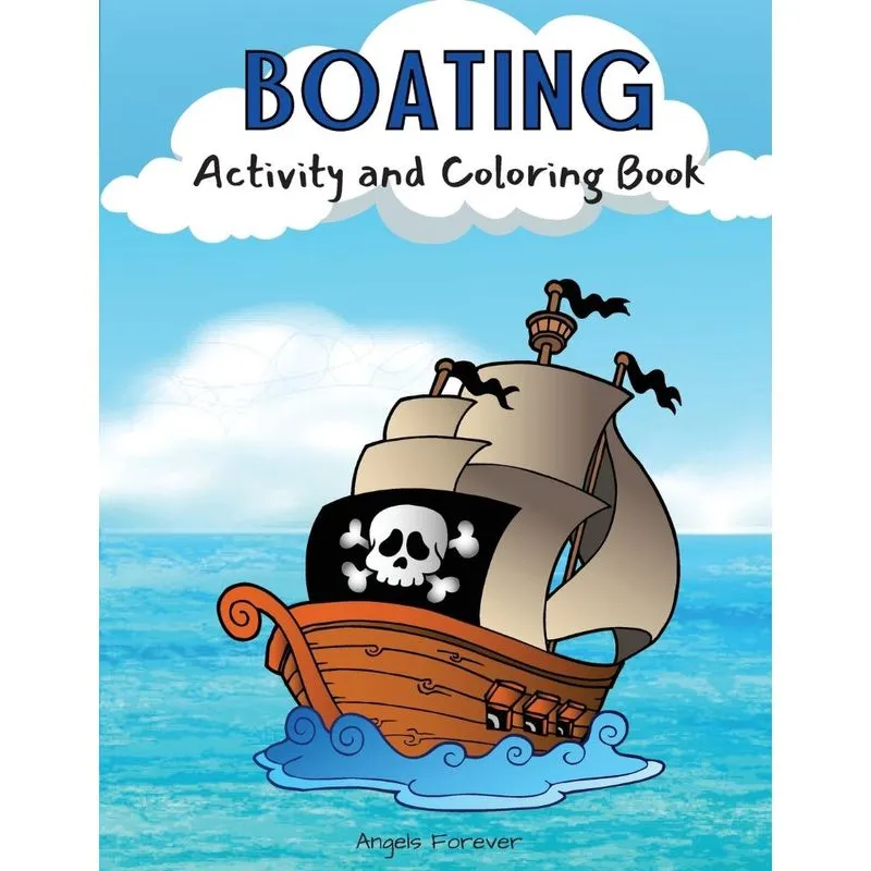 Boating Activity and Coloring Book