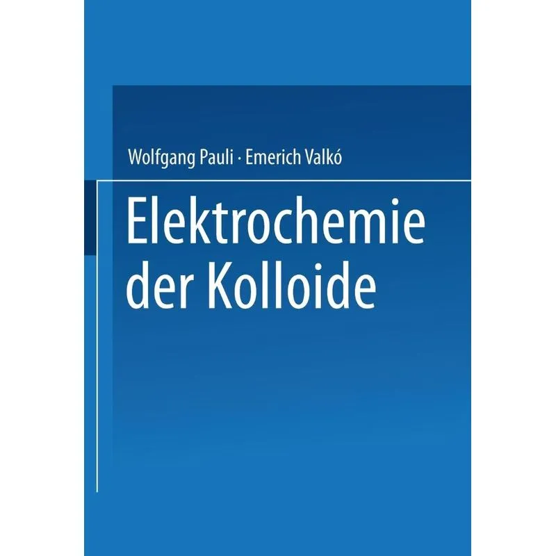 Elektrochemie der Kolloide