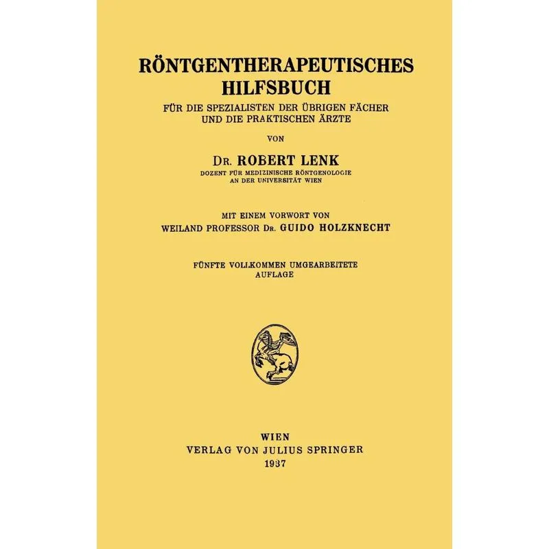 Röntgentherapeutisches Hilfsbuch