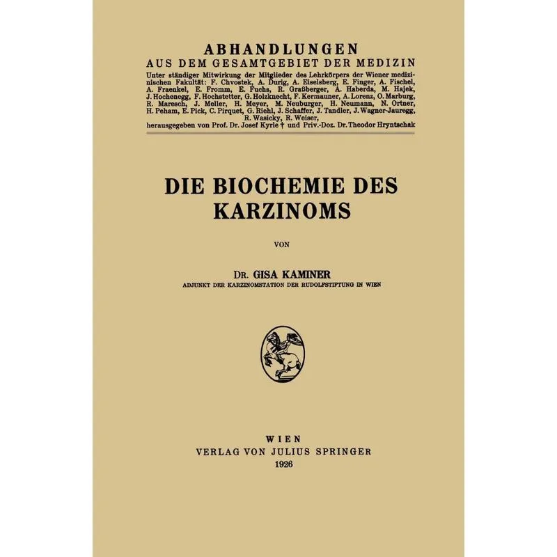 Die Biochemie des Karzinoms