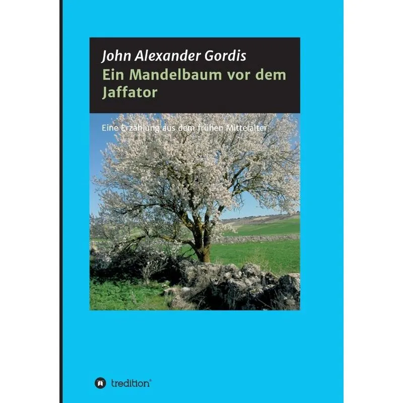 Ein Mandelbaum vor dem Jaffator