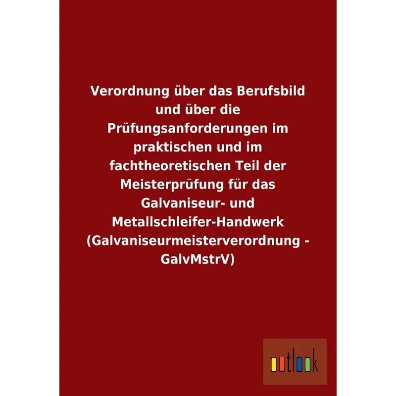 Verordnung über das Berufsbild und über die Prüfungsanforde