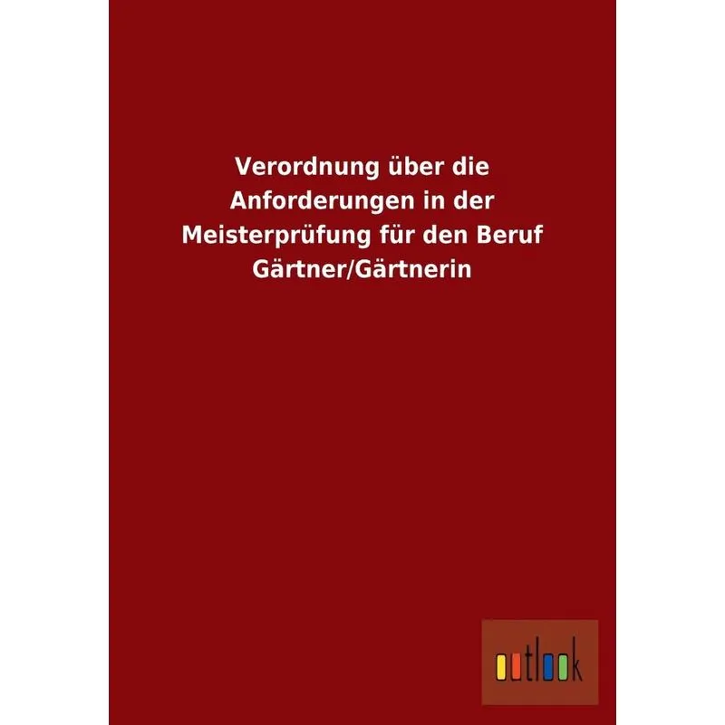 Verordnung Über Die Anforderungen In Der Meisterprüfung Für