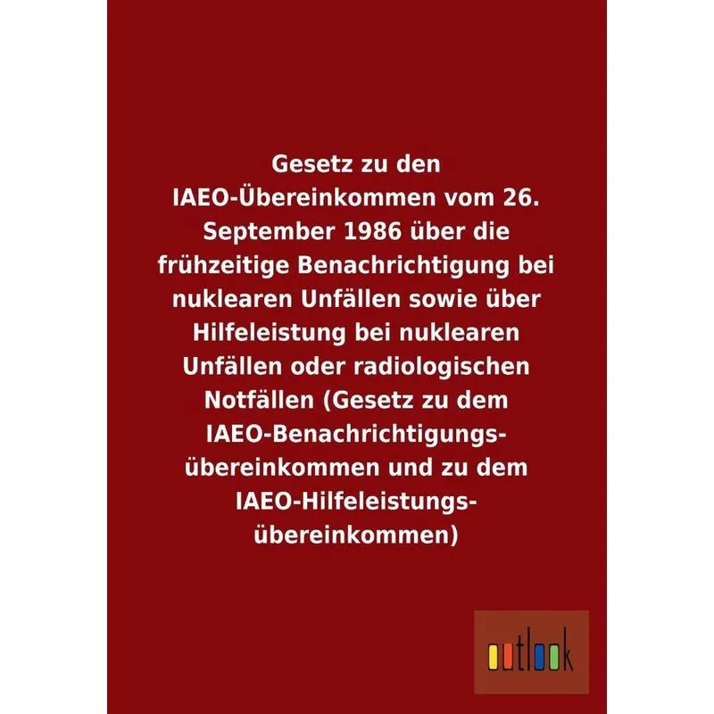 Gesetz Zu Den Iaeo-Ubereinkommen Vom 26. September 1986 Ube