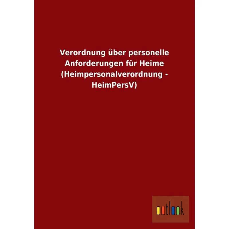 Verordnung Über Personelle Anforderungen Für Heime (heimper