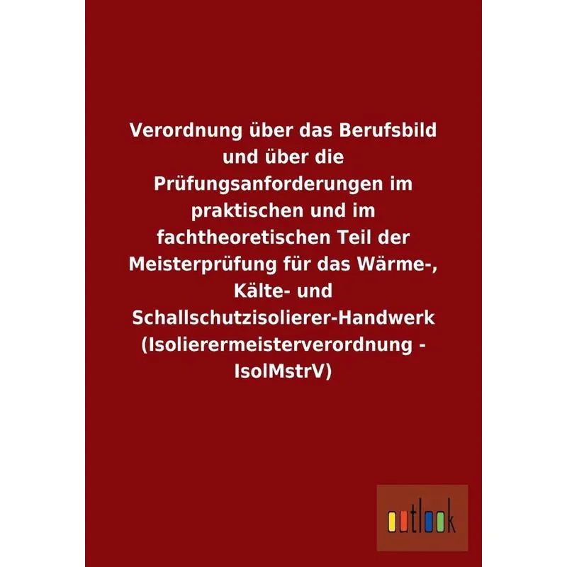 Verordnung über das Berufsbild und über die Prüfungsanforde