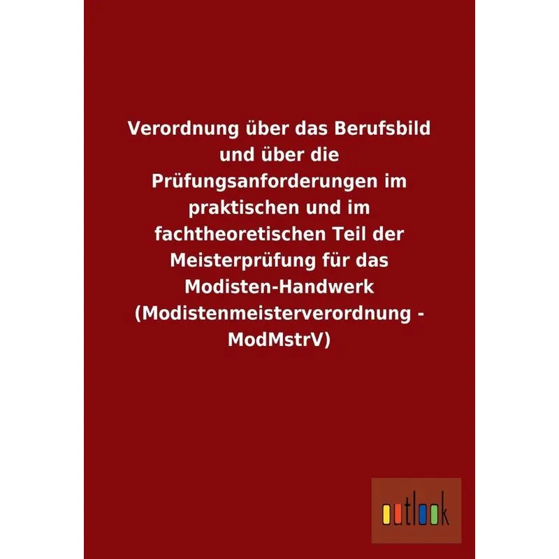 Verordnung über das Berufsbild und über die Prüfungsanforde