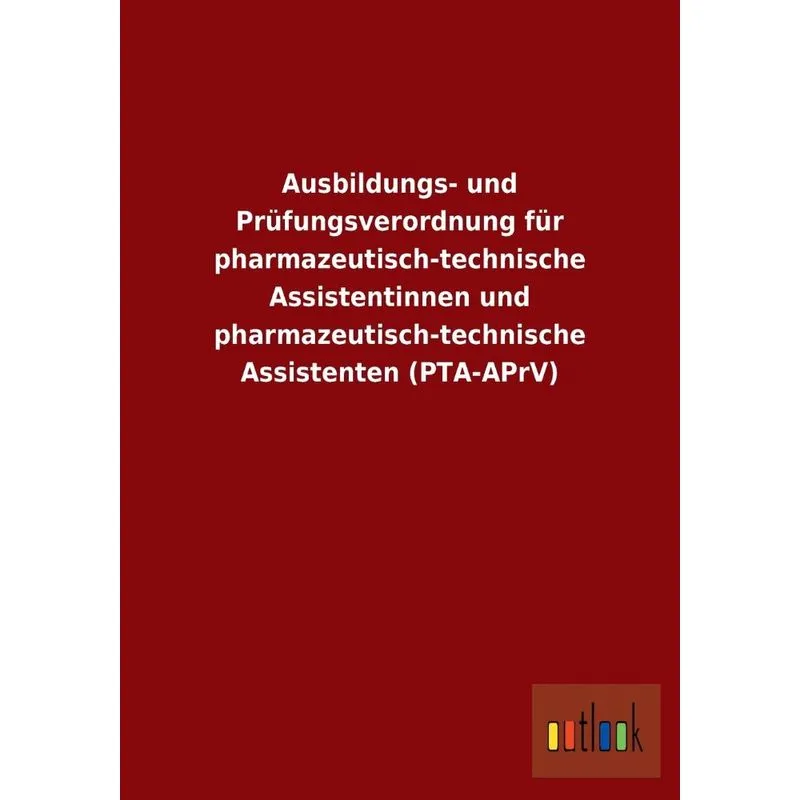 Ausbildungs- Und Prüfungsverordnung Für Pharmazeutisch-tech