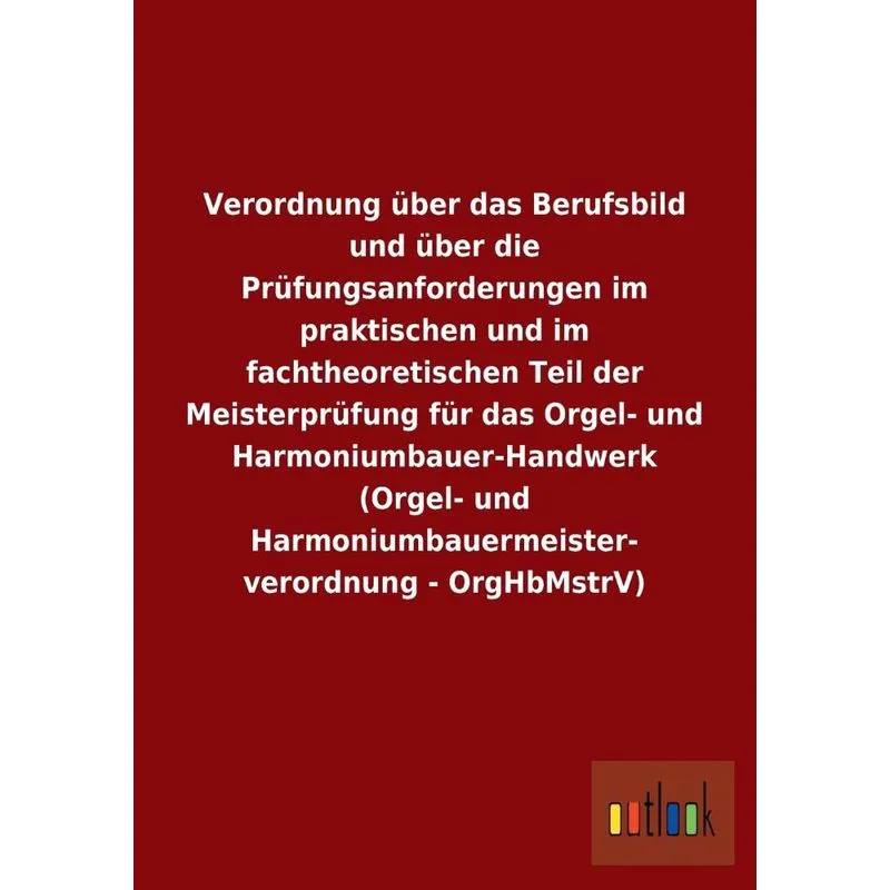 Verordnung Über Das Berufsbild Und Über Die Prüfungsanforde