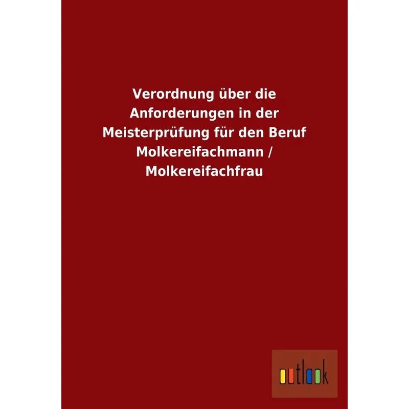 Verordnung Über Die Anforderungen In Der Meisterprüfung Für