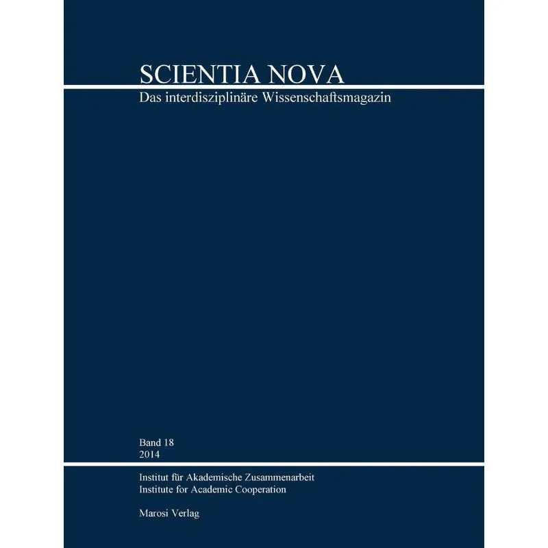 SCIENTIA NOVA Band 18