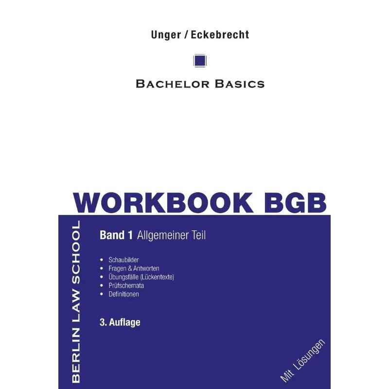 Workbook BGB Band I