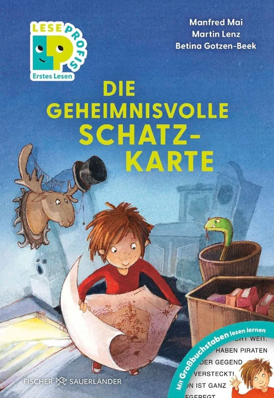 Leseprofis - Großbuchstaben: Die geheimnisvolle Schatzkarte, Erstes Lesen