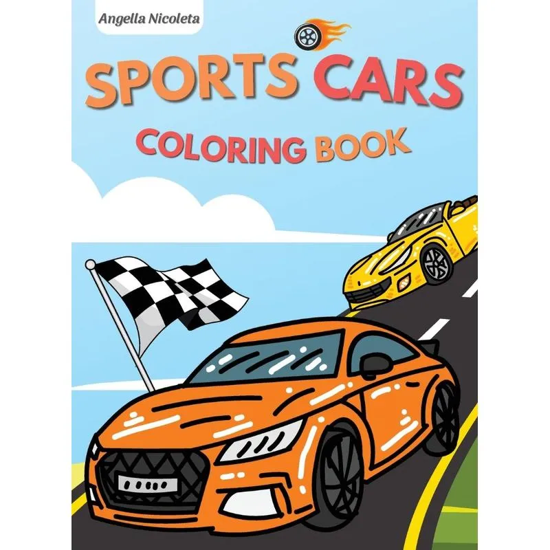 Sports Cars Coloring Book