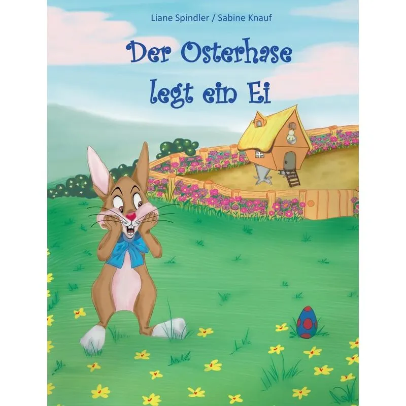 Der Osterhase legt ein Ei