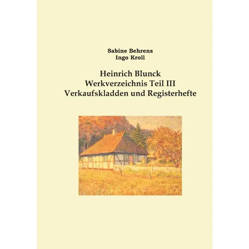 Heinrich Blunck Werkverzeichnis