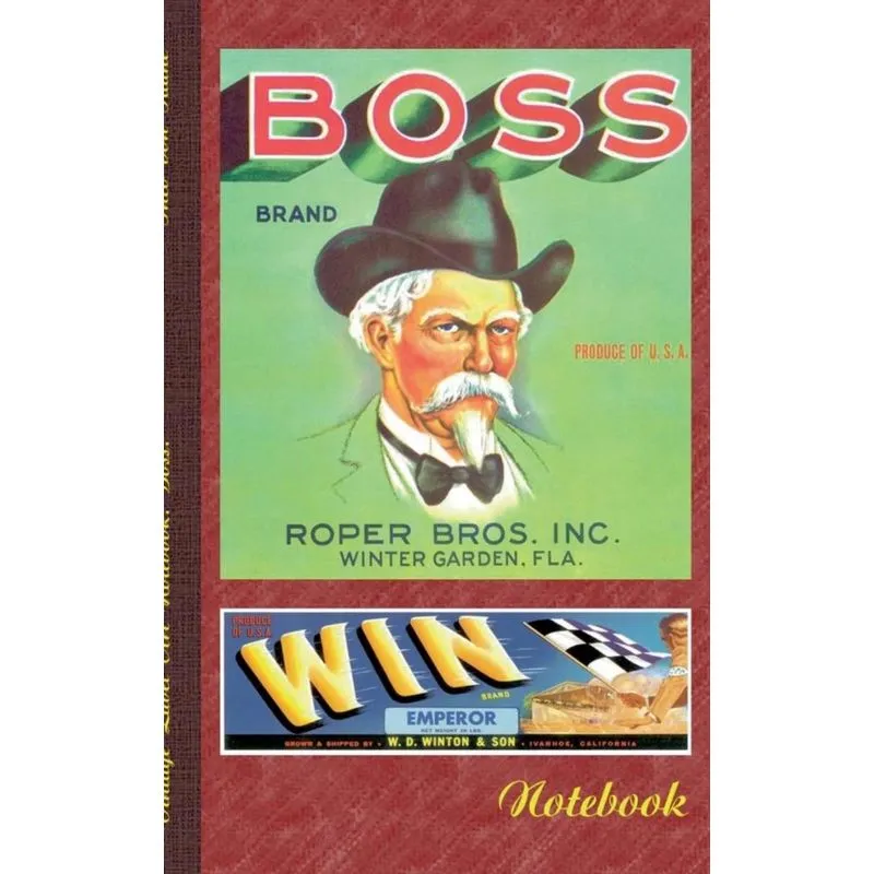 Vintage Label Art Notebook