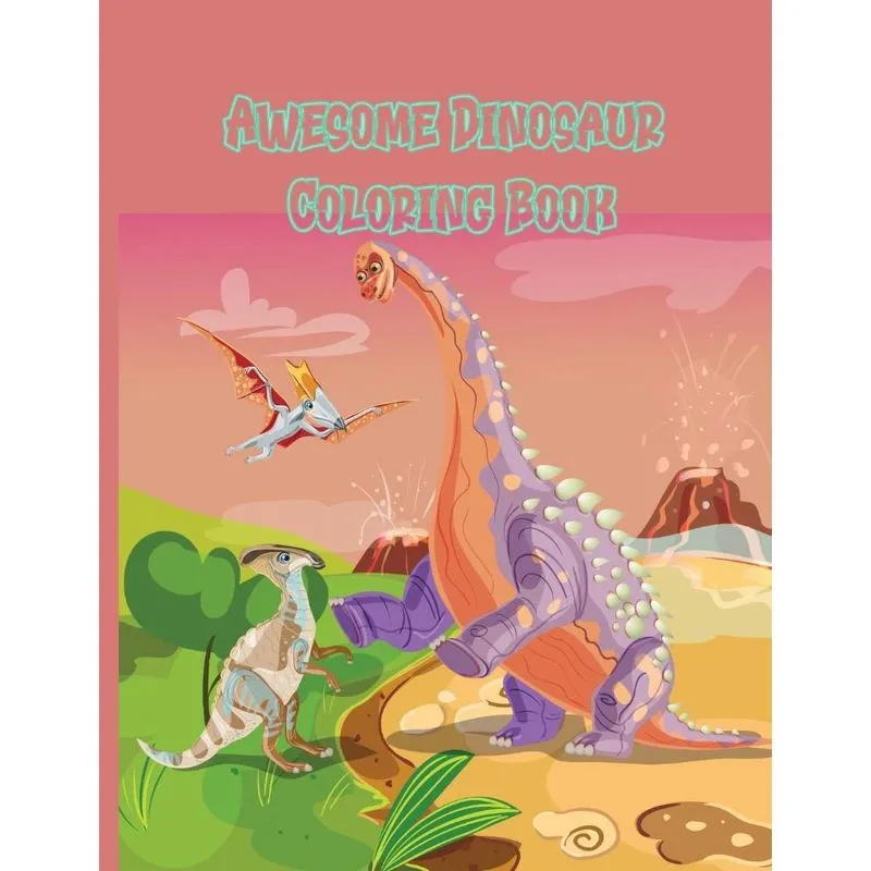 Awesome Dinosaur Coloring Book