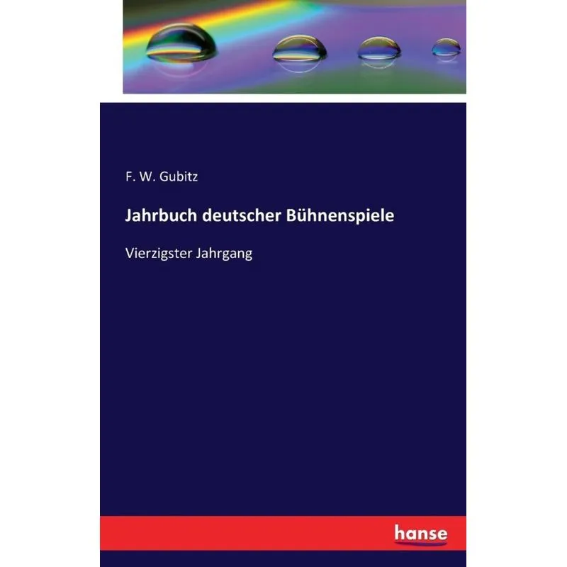 Jahrbuch deutscher Bühnenspiele