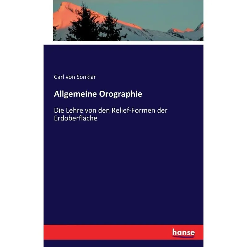 Allgemeine Orographie
