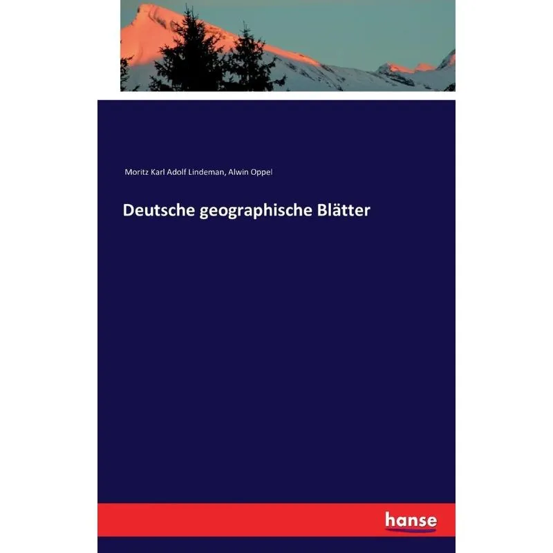 Deutsche geographische Blätter