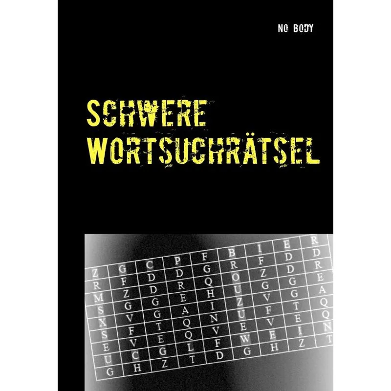 Schwere Wortsuchrätsel