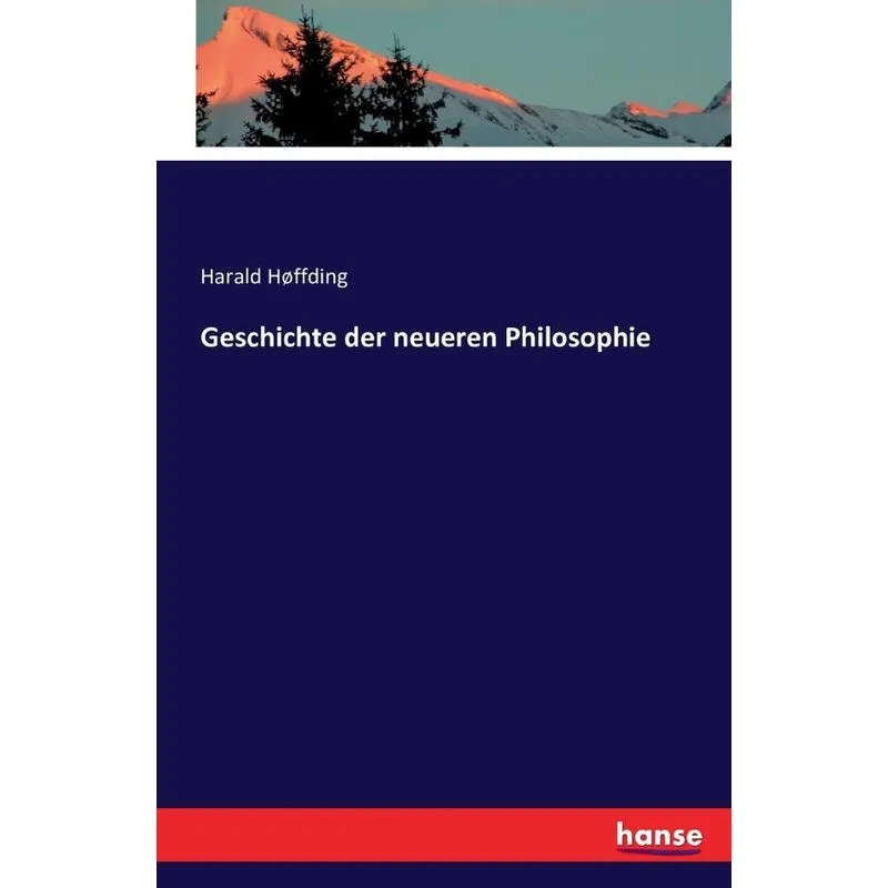 Geschichte der neueren Philosophie