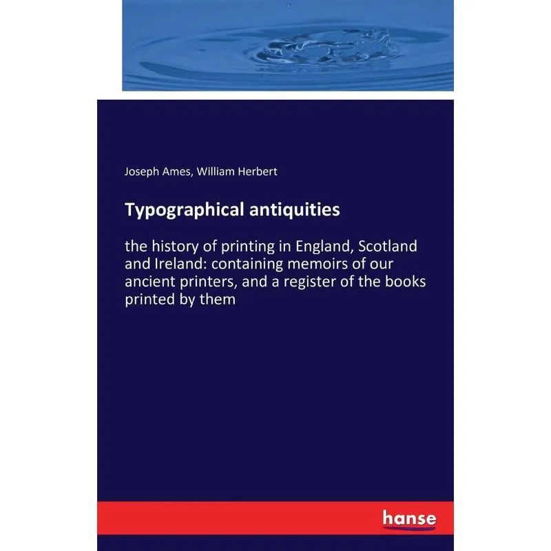 Typographical antiquities