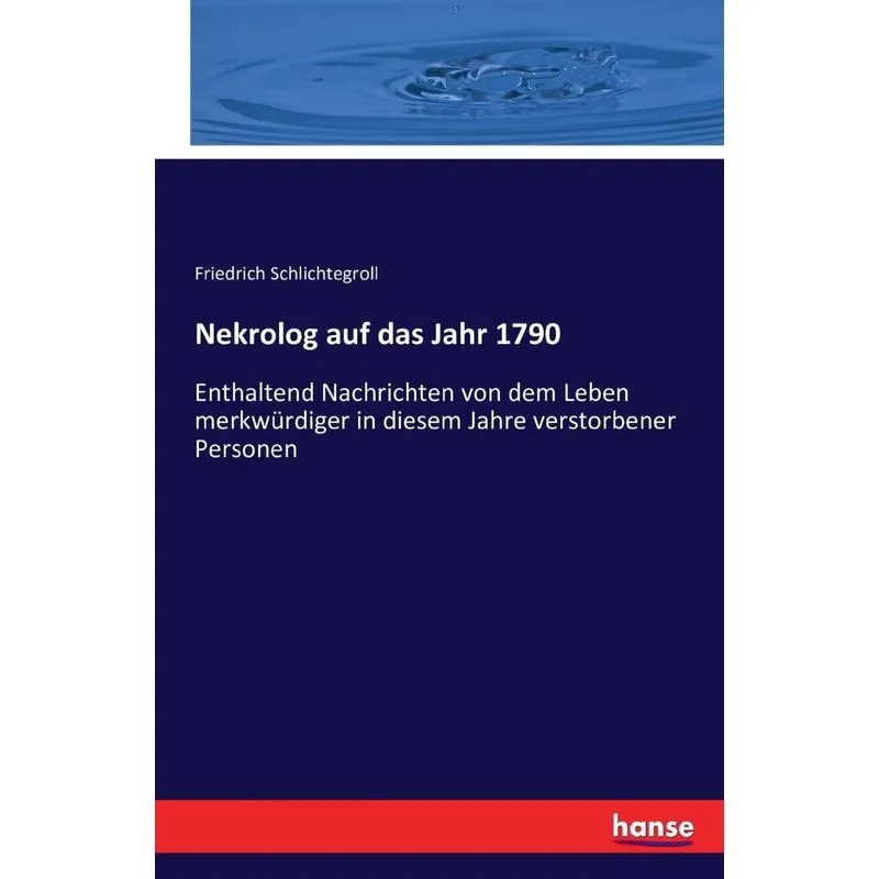 Nekrolog auf das Jahr 1790