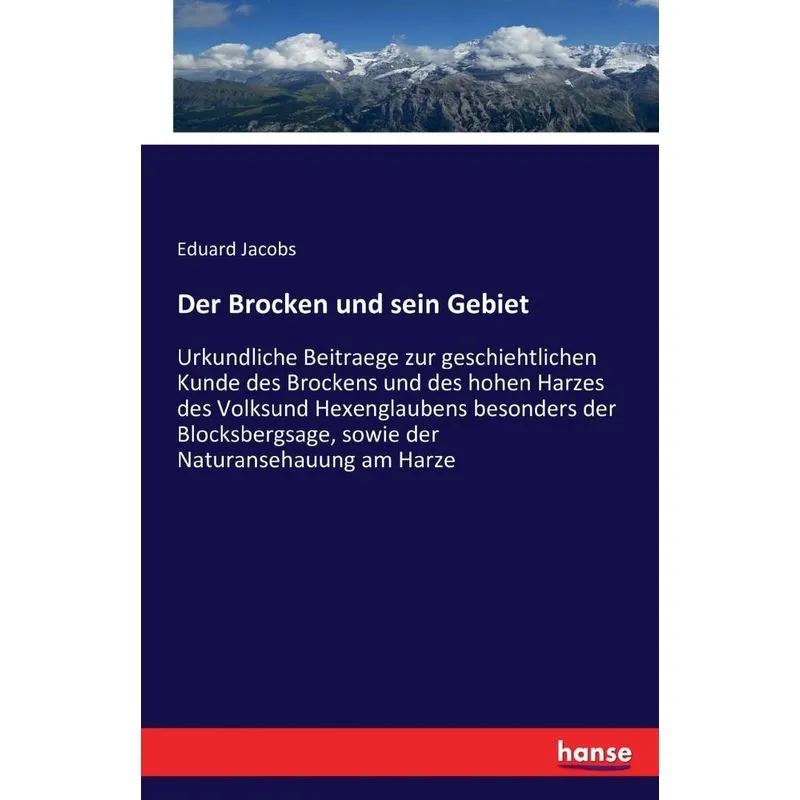Der Brocken und sein Gebiet