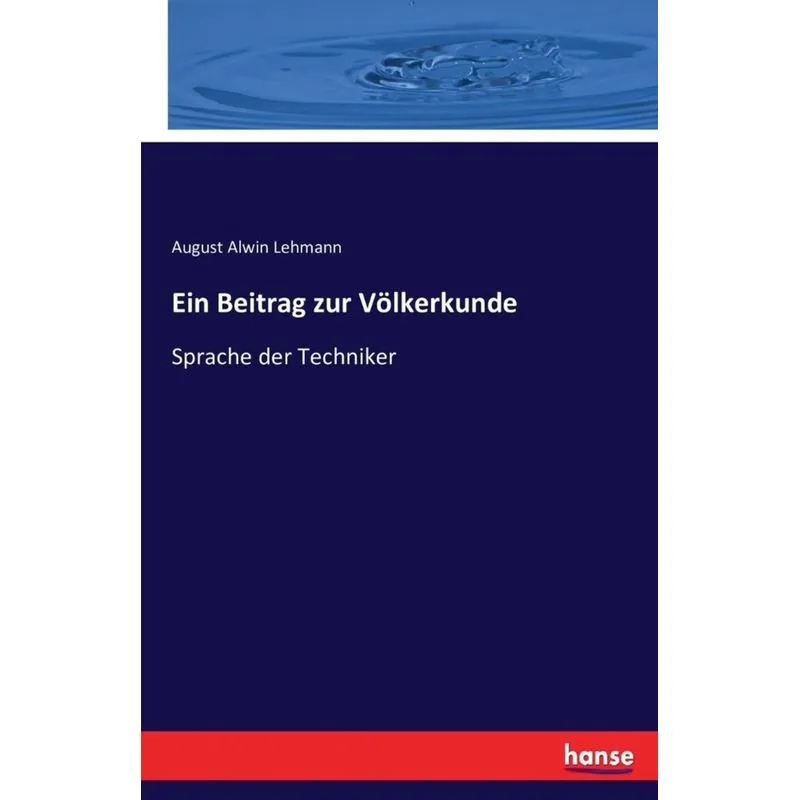 Ein Beitrag zur Völkerkunde