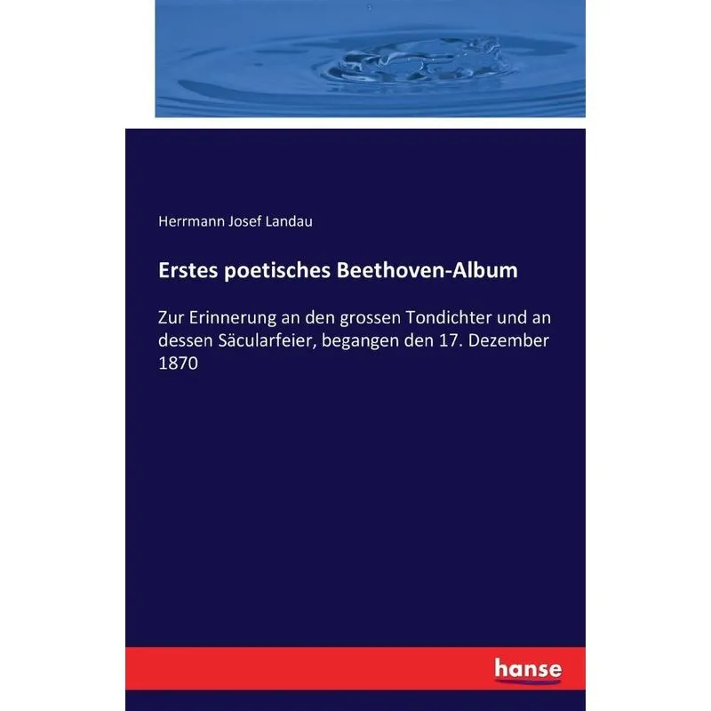 Erstes poetisches Beethoven-Album