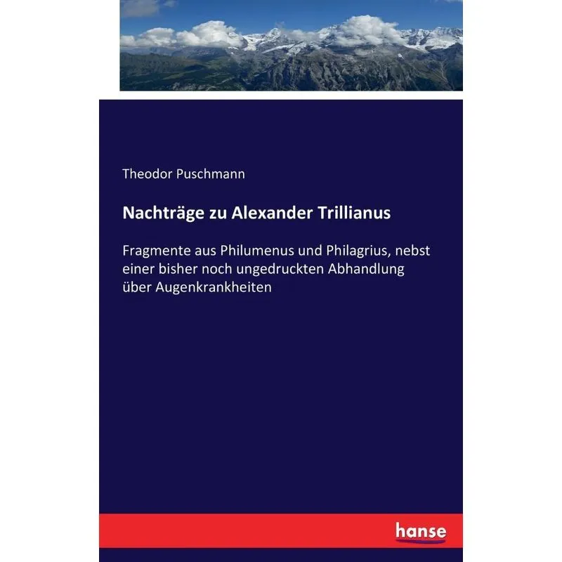 Nachträge zu Alexander Trillianus