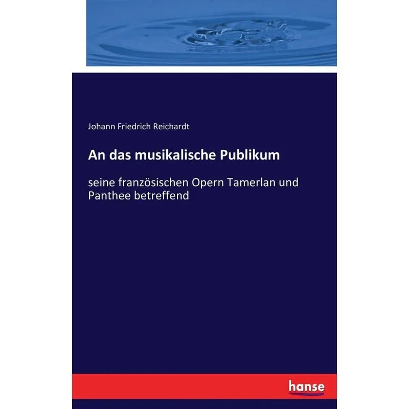 An das musikalische Publikum