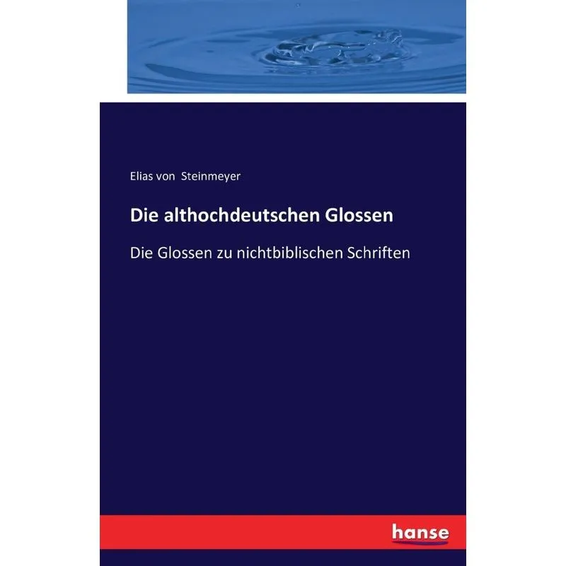 Die althochdeutschen Glossen