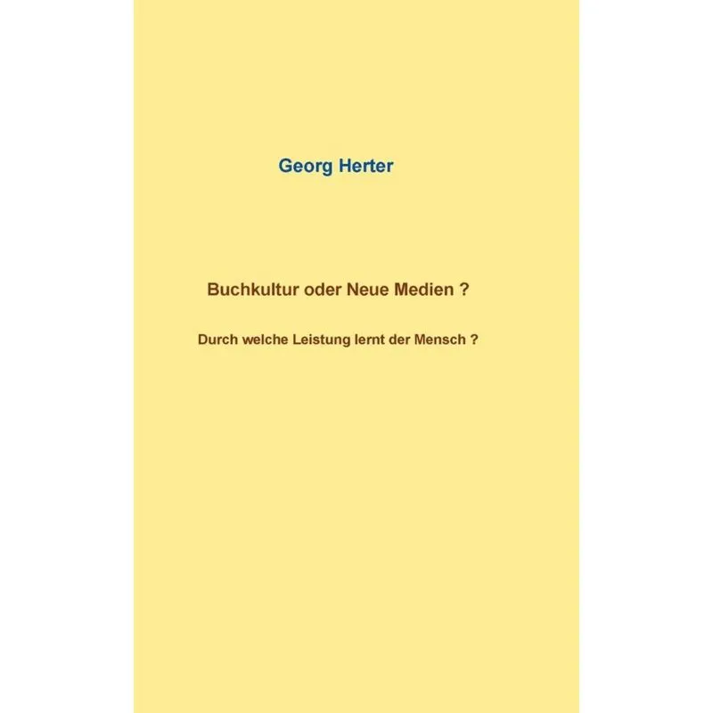 Buchkultur oder Neue Medien ?