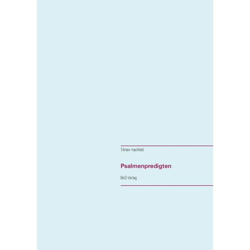 Psalmenpredigten