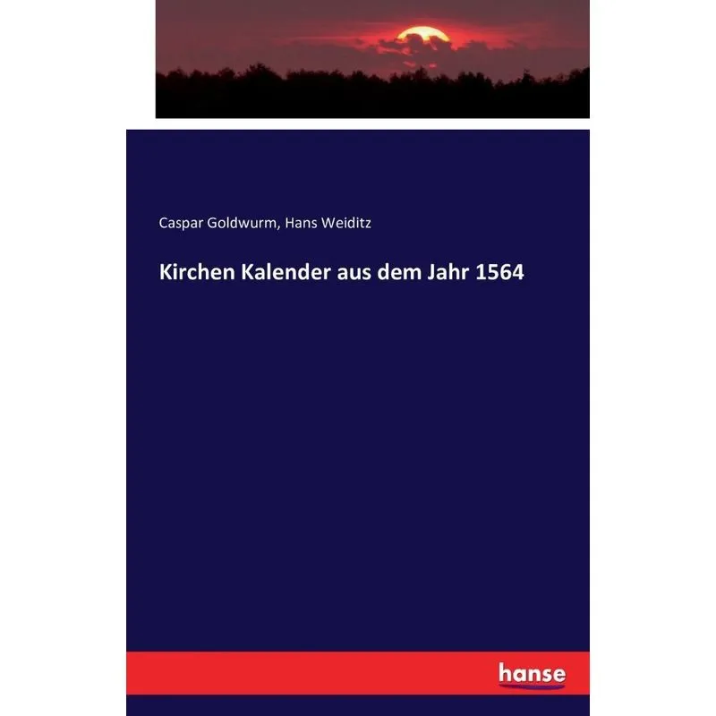 Kirchen Kalender aus dem Jahr 1564