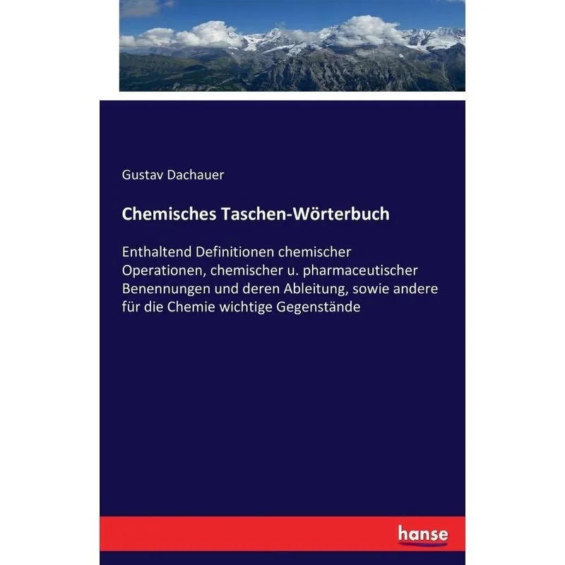 Chemisches Taschen-Wörterbuch