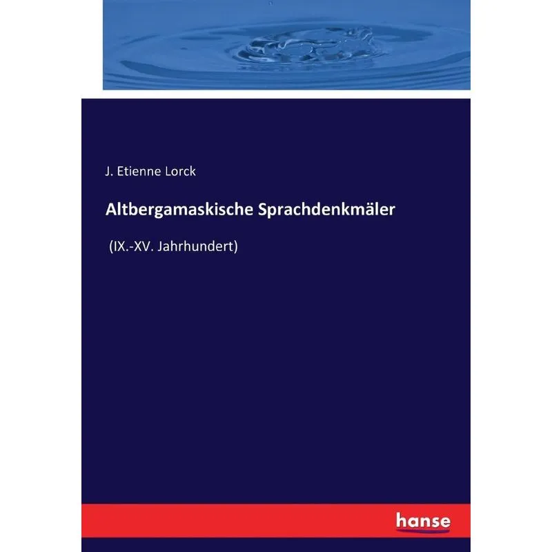 Altbergamaskische Sprachdenkmäler