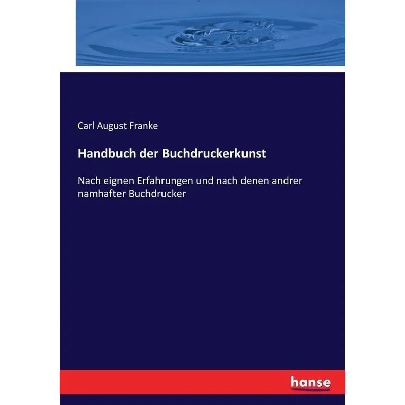 Handbuch der Buchdruckerkunst